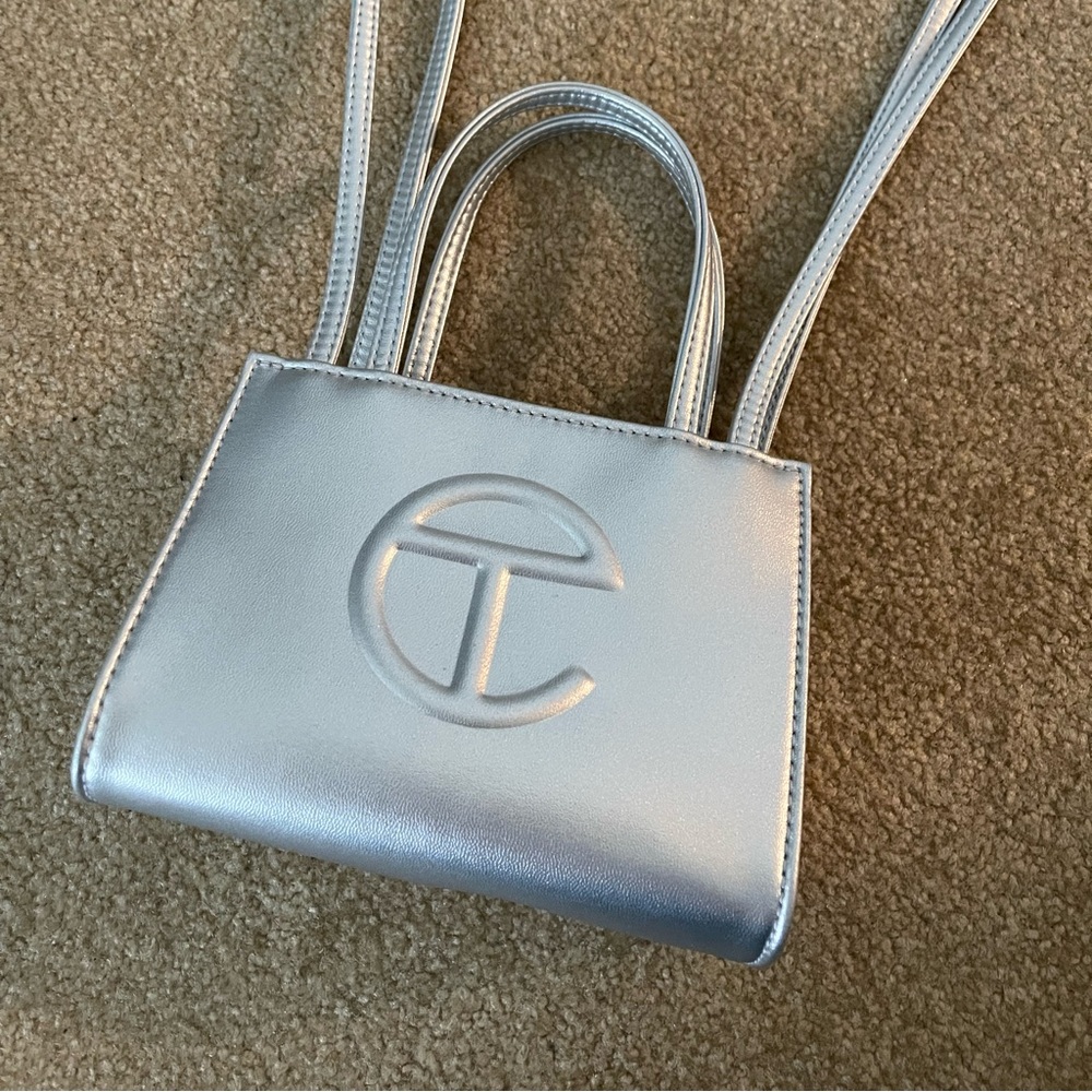 Telfar Small Silver Bag